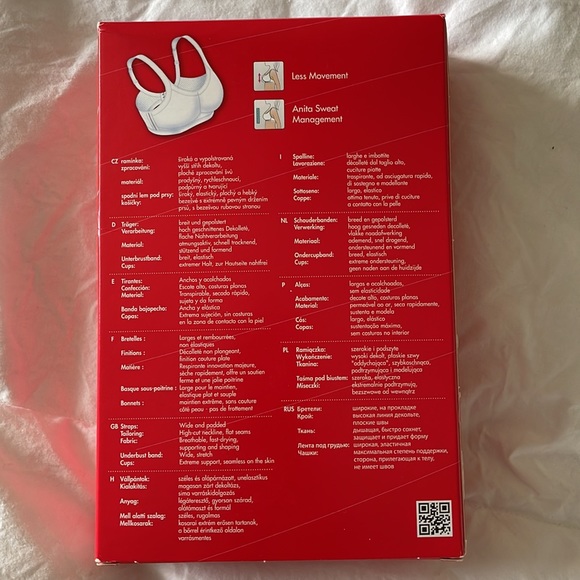 38H Anita Momentum Sports Bra, black colour l - Picture 5 of 7